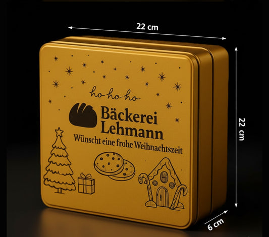 Weihnachtliche Keksdose