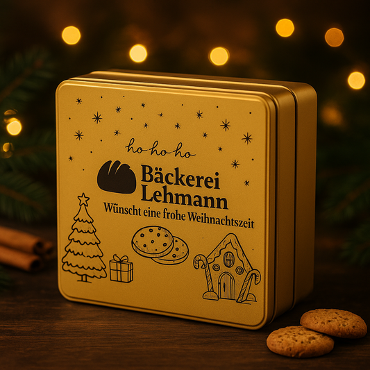 Weihnachtliche Keksdose
